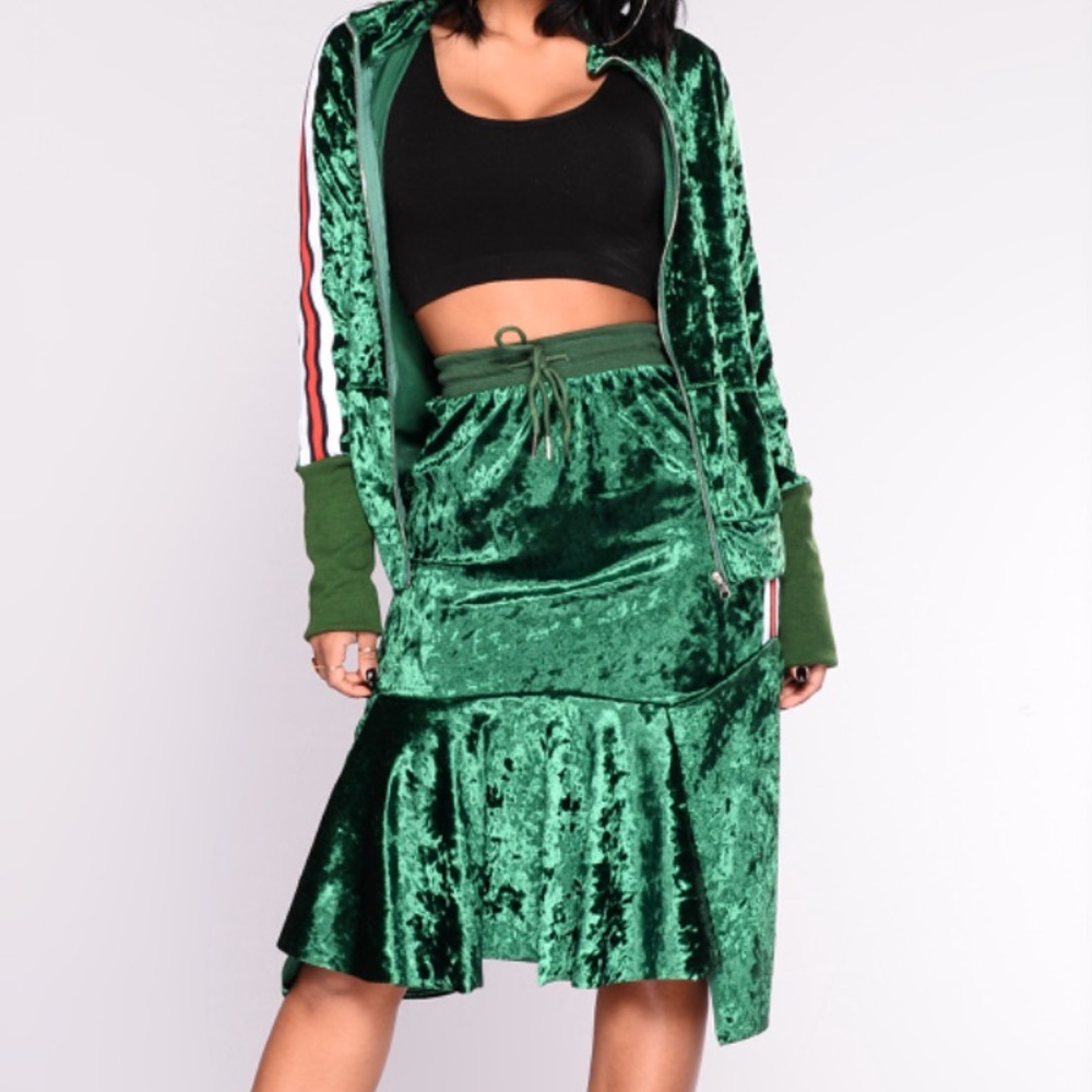 💚Sonya Velvet Set - Green